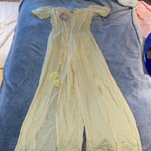 SHOWPO Mistaken Identity Yellow Jumpsuit - Picture 3 of 6